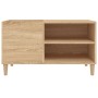 Mueble discos madera contrachapada roble sonoma 84,5x38x48 cm en Armarios y almacenamiento | Comprar online en Foru.es