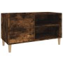Mueble discos madera contrachapada roble ahumado 84,5x38x48 cm en Armarios y almacenamiento | Comprar online en Foru.es