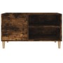 Mueble discos madera contrachapada roble ahumado 84,5x38x48 cm en Armarios y almacenamiento | Comprar online en Foru.es