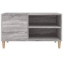 Mueble discos madera contrachapada gris sonoma 84,5x38x48 cm en Armarios y almacenamiento | Comprar online en Foru.es