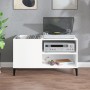 Mueble para discos madera contrachapada blanco 84,5x38x48 cm en Armarios y almacenamiento | Comprar online en Foru.es