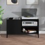 Mueble para discos madera contrachapada negro 84,5x38x48 cm en Armarios y almacenamiento | Comprar online en Foru.es