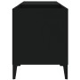 Mueble para discos madera contrachapada negro 84,5x38x48 cm en Armarios y almacenamiento | Comprar online en Foru.es