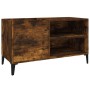 Mueble discos madera contrachapada roble ahumado 84,5x38x48 cm en Armarios y almacenamiento | Comprar online en Foru.es