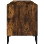 Mueble discos madera contrachapada roble ahumado 84,5x38x48 cm en Armarios y almacenamiento | Comprar online en Foru.es