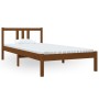 Estructura de cama madera maciza marrón miel 90x200 cm de vidaXL, Camas y somieres - Ref: Foro24-814872, Precio: 78,06 €, Des...