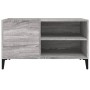 Mueble discos madera contrachapada gris sonoma 84,5x38x48 cm en Armarios y almacenamiento | Comprar online en Foru.es