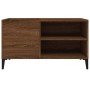 Mueble discos madera contrachapada roble marrón 84,5x38x48 cm en Armarios y almacenamiento | Comprar online en Foru.es