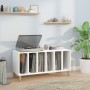Mueble para discos madera contrachapada blanco 100x38x48 cm en Armarios y almacenamiento | Comprar online en Foru.es