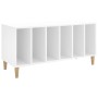 Mueble para discos madera contrachapada blanco 100x38x48 cm en Armarios y almacenamiento | Comprar online en Foru.es