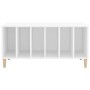 Mueble para discos madera contrachapada blanco 100x38x48 cm en Armarios y almacenamiento | Comprar online en Foru.es