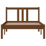 Estructura de cama madera maciza marrón miel 90x200 cm de vidaXL, Camas y somieres - Ref: Foro24-814872, Precio: 78,06 €, Des...
