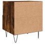 Mesita de noche madera ingeniería roble ahumado 40x35x47,5 cm de vidaXL, Mesitas de noche - Ref: Foro24-827430, Precio: 40,50...