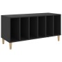 Mueble para discos madera contrachapada negro 100x38x48 cm en Armarios y almacenamiento | Comprar online en Foru.es