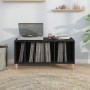 Mueble para discos madera contrachapada negro 100x38x48 cm en Armarios y almacenamiento | Comprar online en Foru.es