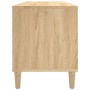 Mueble discos madera contrachapada roble Sonoma 100x38x48 cm en Armarios y almacenamiento | Comprar online en Foru.es