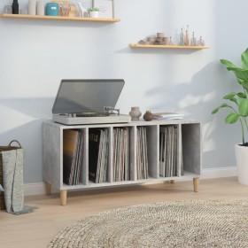 Mueble discos madera contrachapada gris hormigón 100x38x48 cm en Armarios y almacenamiento | Comprar online en Foru.es