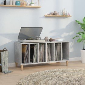 Mueble discos madera contrachapada gris hormigón 100x38x48 cm en Armarios y almacenamiento | Comprar online en Foru.es