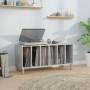 Mueble discos madera contrachapada gris hormigón 100x38x48 cm en Armarios y almacenamiento | Comprar online en Foru.es