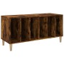 Mueble discos madera contrachapada roble ahumado 100x38x48 cm en Armarios y almacenamiento | Comprar online en Foru.es