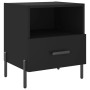 Mesitas de noche 2 uds madera ingeniería negro 40x35x47,5 cm de vidaXL, Mesitas de noche - Ref: Foro24-827455, Precio: 86,08 ...
