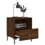Mesita noche 2 uds madera ingeniería marrón roble 40x35x47,5 cm de vidaXL, Mesitas de noche - Ref: Foro24-827451, Precio: 58,...
