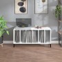 Mueble para discos madera contrachapada blanco 100x38x48 cm en Armarios y almacenamiento | Comprar online en Foru.es
