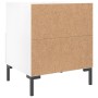 Mesita de noche madera de ingeniería blanco brillo 40x35x47,5cm de vidaXL, Mesitas de noche - Ref: Foro24-827440, Precio: 49,...