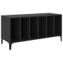 Mueble para discos madera contrachapada negro 100x38x48 cm en Armarios y almacenamiento | Comprar online en Foru.es