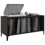 Mueble para discos madera contrachapada negro 100x38x48 cm en Armarios y almacenamiento | Comprar online en Foru.es