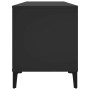 Mueble para discos madera contrachapada negro 100x38x48 cm en Armarios y almacenamiento | Comprar online en Foru.es