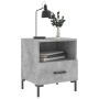 Mesita noche 2 uds madera ingeniería gris hormigón 40x35x47,5cm de vidaXL, Mesitas de noche - Ref: Foro24-827445, Precio: 58,...