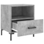 Mesita noche 2 uds madera ingeniería gris hormigón 40x35x47,5cm de vidaXL, Mesitas de noche - Ref: Foro24-827445, Precio: 58,...