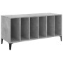 Mueble discos madera contrachapada gris hormigón 100x38x48 cm en Armarios y almacenamiento | Comprar online en Foru.es