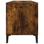 Mueble discos madera contrachapada roble ahumado 100x38x48 cm en Armarios y almacenamiento | Comprar online en Foru.es