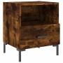 Mesita de noche madera ingeniería roble ahumado 40x35x47,5 cm de vidaXL, Mesitas de noche - Ref: Foro24-827446, Precio: 33,66...