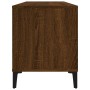 Mueble discos madera contrachapada roble marrón 100x38x48 cm en Armarios y almacenamiento | Comprar online en Foru.es