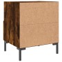 Mesita de noche madera ingeniería roble ahumado 40x35x47,5 cm de vidaXL, Mesitas de noche - Ref: Foro24-827446, Precio: 33,66...