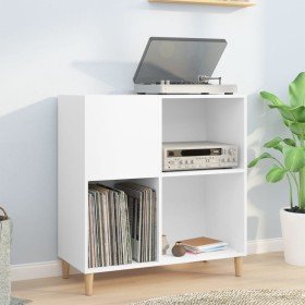 Mueble para discos madera contrachapada blanco 84,5x38x89 cm en Armarios y almacenamiento | Comprar online en Foru.es