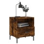 Mesita de noche madera ingeniería roble ahumado 40x35x47,5 cm de vidaXL, Mesitas de noche - Ref: Foro24-827446, Precio: 33,66...