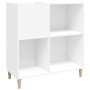 Mueble para discos madera contrachapada blanco 84,5x38x89 cm en Armarios y almacenamiento | Comprar online en Foru.es