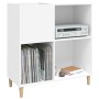 Mueble para discos madera contrachapada blanco 84,5x38x89 cm en Armarios y almacenamiento | Comprar online en Foru.es