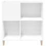 Mueble para discos madera contrachapada blanco 84,5x38x89 cm en Armarios y almacenamiento | Comprar online en Foru.es