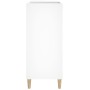Mueble para discos madera contrachapada blanco 84,5x38x89 cm en Armarios y almacenamiento | Comprar online en Foru.es