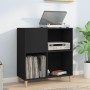Mueble para discos madera contrachapada negro 84,5x38x89 cm en Armarios y almacenamiento | Comprar online en Foru.es
