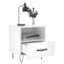 Mesita noche 2 uds madera ingeniería blanco brillo 40x35x47,5cm de vidaXL, Mesitas de noche - Ref: Foro24-827425, Precio: 62,...