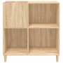 Mueble discos madera contrachapada roble Sonoma 84,5x38x89 cm en Armarios y almacenamiento | Comprar online en Foru.es