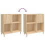 Mueble discos madera contrachapada roble Sonoma 84,5x38x89 cm en Armarios y almacenamiento | Comprar online en Foru.es