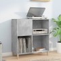 Mueble discos madera contrachapada gris hormigón 84,5x38x89 cm en Armarios y almacenamiento | Comprar online en Foru.es