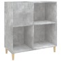 Mueble discos madera contrachapada gris hormigón 84,5x38x89 cm en Armarios y almacenamiento | Comprar online en Foru.es